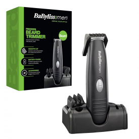 BaByliss Beard & Moustache Hair Trimmer Clipper Inc.l Stand & Batteries – Model 7107U