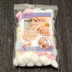 120Pcs Pure Cotton Pads Nail Clean Soft Gentle Cleanser Remover Wipe Makeup
