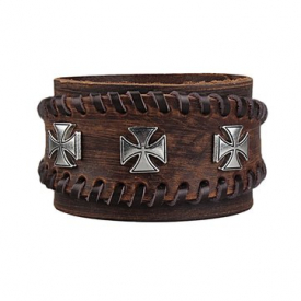 Genuine Leather Bangle Bracelet