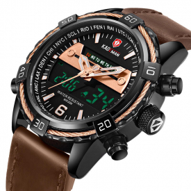 KADEMAN K6173G Waterproof Dual Display Watch