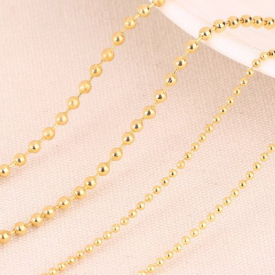 10 Meters Width 2.4mm Ball Chain Round Ball Beads Chains for Necklace Bracelet Jewelry Accessories