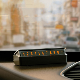 Cafele Car Temporary Parking Phone Number Card Plate Telephone Automobile Accessories
