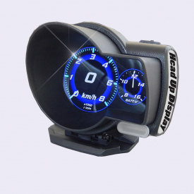 F8 Car Head-Up Display LED Color Screen HUD GPS Speed Warning OBD2 Fault Code Elimination Car Diagnostic Tool Windscreen