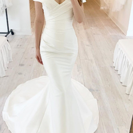 Vintage Lace Mermaid Wedding Dress With Sleeves