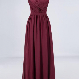 Chicloth Aline Long Black Bridesmaid Dresses Cheap