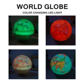 Electric LED World Globe Earth Map