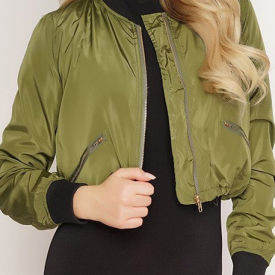 Pocket Zipper Long Sleeve Jacket