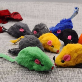 Pet Cat Mini Soft Plush Mouse Mice Play Training Toy Catnip Kitten Activity