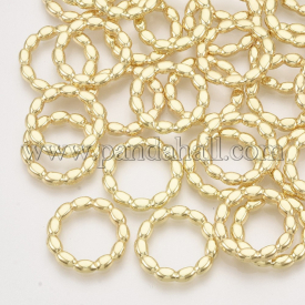 Alloy Linking Rings, Ring, Light Gold, 19x2mm, Inner diameter: 13mm