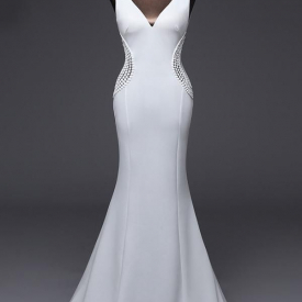 Cheap Plus Size Mermaid Wedding Dresses With Sleeves