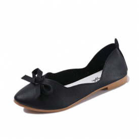 Bowknot Slip On Loafers For Women