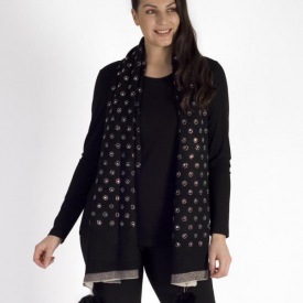 Black Diamond Cluster Stripe Scarf