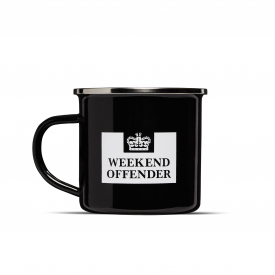 Enamel Prison Mug Black
