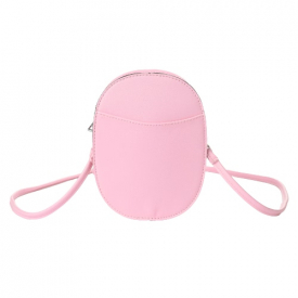 New Fashion Women Crossbody Bag PU Leather Cartoon Print Zipper Back Slot Pocket