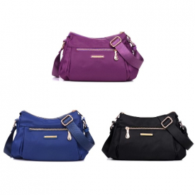Women Nylon Oxford Crossbody Shoulder Bag Adjustable Shoulder Strap Waterproof Durable Travel Bag