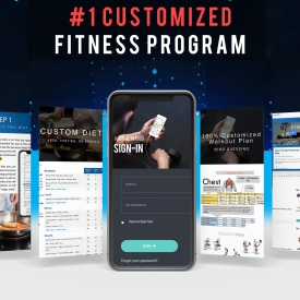 #1 Personalized Workout Program – 100% Customized Fat Loss Program With 3 Different Diets, Ketogenic, Fasting or Special Diet Geared For Fat Loss And Lean Muscle Building. MEN’S VERSION. [Online Course] [Online Code]