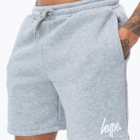 Hype Grey Script Mens Shorts | Size X-Small