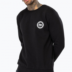 Hype Black Crest Mens Crew Neck | Size X-Large