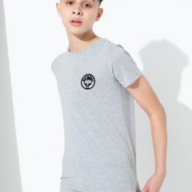 Hype Grey Crest Kids T-Shirt | Size 11-12