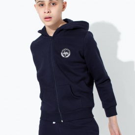 Hype Navy Crest Kids Zip Hoodie | Size 3-4