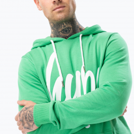 Hype Green Script Mens Pullover Hoodie | Size Medium