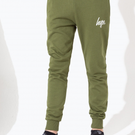Hype Khaki Script Kids Joggers | Size 9/10Y