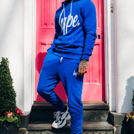Hype Blue Script Mens Joggers | Size X-Large