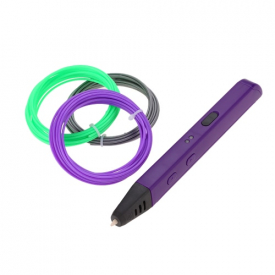 New Creative High-quality Intelligent 3D Printing Pen Drawing Pen with Free Three Color Filaments for DIY Lover Designer Artist Kids Painting Birthday Present