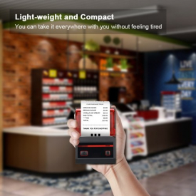 MHT-P16 Portable Mini Wireless BT Direct Thermal Printer 58mm