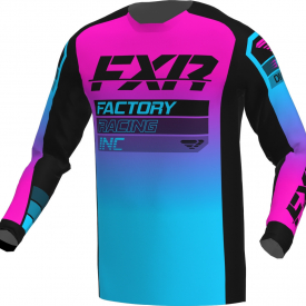 FXR Clutch 2023 Motocross Jersey, black-pink, Size S, black-pink, Size S