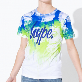 Hype Rose Sky Drips Kids Multi T-Shirt | Size 3/4Y