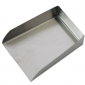 Iron Bead Shovel, Platinum Color, about 62mm long, 48mm wide, 16mm thick