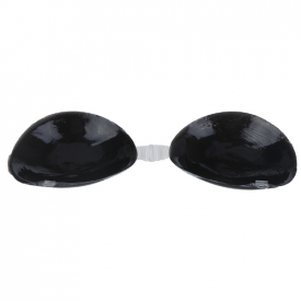 Sexy Silicone Bra Brassiere Push-up Lift Front-closure Bust Self-adhesive Backless Invisible Gel Black