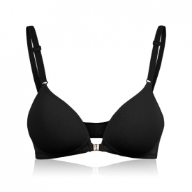 Sexy Women Girls Bra Gather Adjustable Seamless Push Up Wireless Front Button Underwear