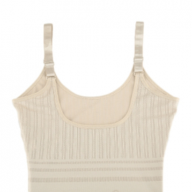 Fashion Women Floral Shapewear Adjustable Straps Waist Training Corsets Camisole Slimming Underwear Beige/Black