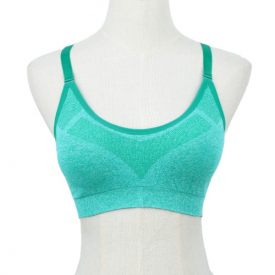 New Fashion Women Sports Bra Push Up Wireless Padding Fitness Stretch Breathable Yogo Gym Underwear Vest