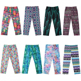 New Fashion Women Capri Leggings High Waist Floral Printing Cropped Yoga Pants Fitness Workout Casual Trousers