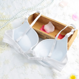 Sexy Women Front Closure Bra Adjustable Back Strap Seamless Underwire Thin Padded Push Up Plunge Bra Brassiere