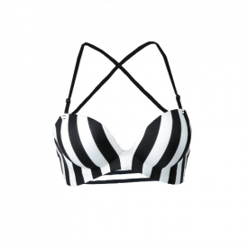 Sexy Women Seamless Push Up Bra Wireless Padded Criss Cross Back Adjustable Strappy Brassiere