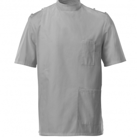 Alexandra men’s mandarin collar epaulette tunic