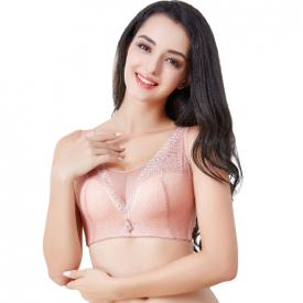 Sexy Women Lace Bra Plus Size 3/4 Cup Push Up Bra Brassiere Padded Large Cup Underwear