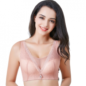 Sexy Women Lace Bra Plus Size 3/4 Cup Push Up Bra Brassiere Padded Large Cup Underwear