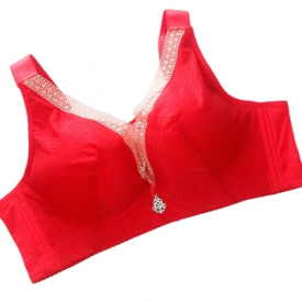 Sexy Women Lace Bra Plus Size 3/4 Cup Push Up Bra Brassiere Padded Large Cup Underwear