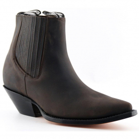 Grinders Mens Mustang Western Cowboy Chelsea Boots – Brown – UK 8…