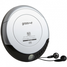 Groov-e Retro Series Personal CD Player – Silver