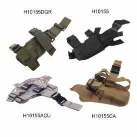 Outdoor Hunting Tactical Puttee Thigh Leg Pistol Gun Holster Pouch Wrap-around