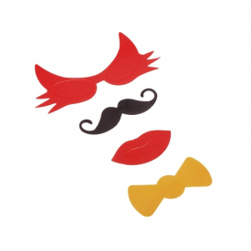 50Pcs Photo Props Mask Set for Wedding Christmas Birthday Party Beard Glasses Lips Hats Creative Decoration