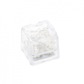 Mini Creative Luminous LED Artificial Ice Cube Wedding Party Decoration  Purple