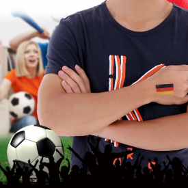 Anself 10pcs/set National Flag Temporary Tattoos Body Face Tattoo Sticker Patriotic Tattoos 16 Countries Optional (Ireland)