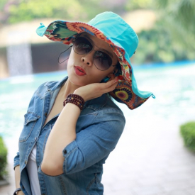 New Fashion Nylon BT Sun Hats Large Brimmed Bohemian Big Flower Hat for Woman Summer BT Music Hat Wireless Hands-Free Smart Beach Cap Headphone Headset Speaker Mic